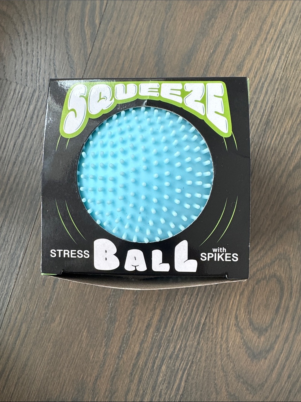 Squeeze Light Blue Spikes Texture Stress Ball